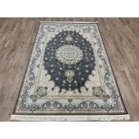 Иранский ковер Shahname 1200 306 Синий-бежевый